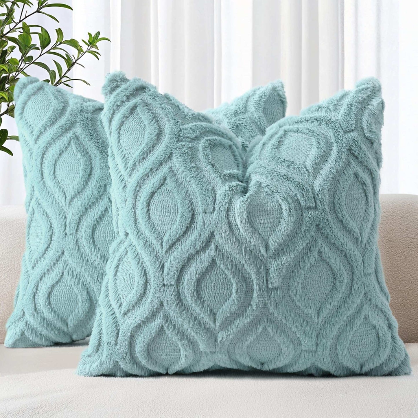 Farmhouse Faux Wool Pillow Covers