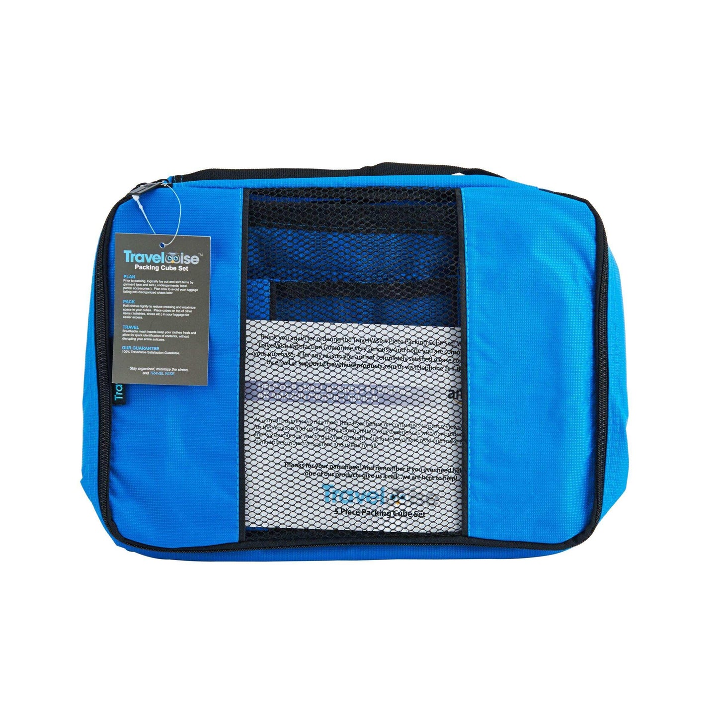 TravelWise Weekender Packing Cube Set - Silver 5-Piece