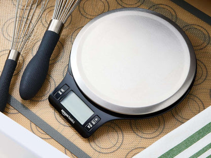 LCD Kitchen Scale - Black & Steel