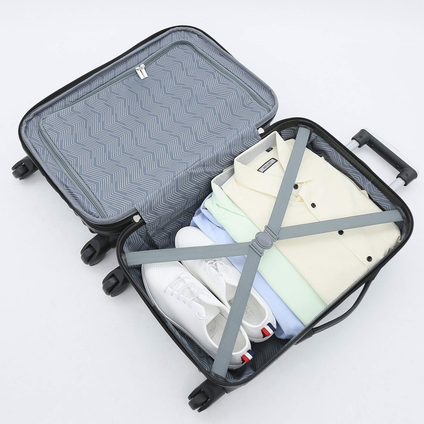 Rose Gold Hardside Luggage Set - 4-Piece Travel Kit