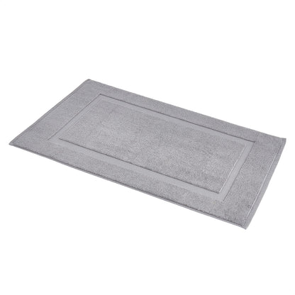Soft Silver Banded Bath Rug Mat - Handbags Specialist Headquarter