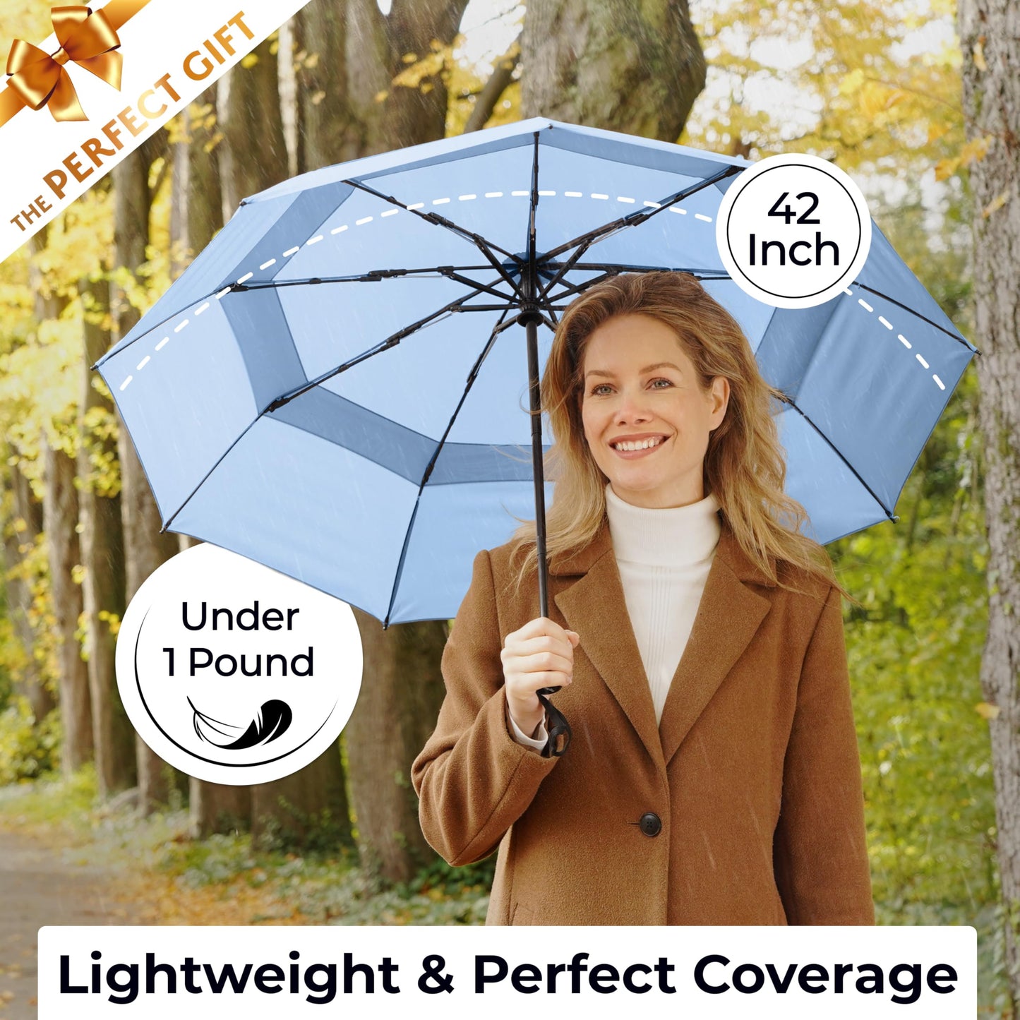 TUMELLA Elite Windproof Travel Umbrella