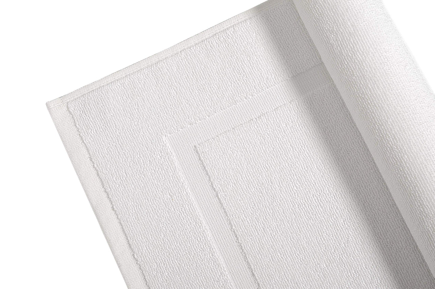 Soft Silver Banded Bath Rug Mat - Handbags Specialist Headquarter