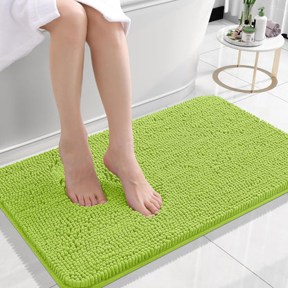 OLANLY Luxe Chenille Bath Mat - Quick Dry & Soft