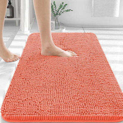 OLANLY Luxe Chenille Bath Mat - Quick Dry & Soft