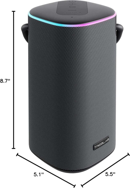 TREBLAB BassBoost Bluetooth Speaker with RGB Glow