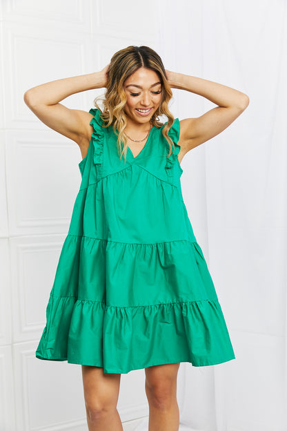 Hailey & Co Play Date Full Size Ruffle Dress - Premium Dresses from Trendsi - Just $41.99! Shop now at Handbags Specialist Headquarter
