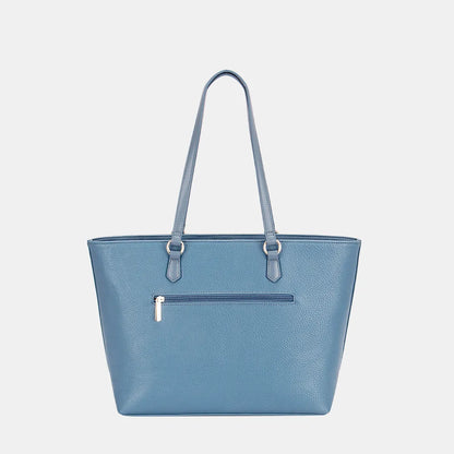David Jones PU Leather Tote Bag - Premium Tote Bag from Trendsi - Just $40.99! Shop now at Handbags Specialist Headquarter