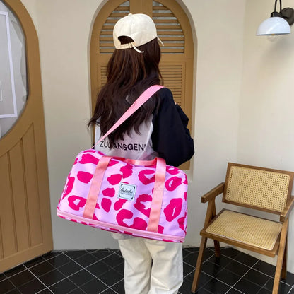 Oxford Cloth Printed Travel Bag - Premium travel-bag from Trendsi - Just $44.99! Shop now at Handbags Specialist Headquarter