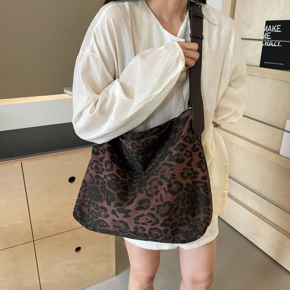 Leopard Adjustable Strap Tote Bag - Premium Tote Bag from Trendsi - Just $36.99! Shop now at Handbags Specialist Headquarter