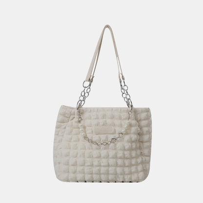 Cloud Puffy Polyester Tote Bag - Premium Tote Bag from Trendsi - Just $39.99! Shop now at Handbags Specialist Headquarter