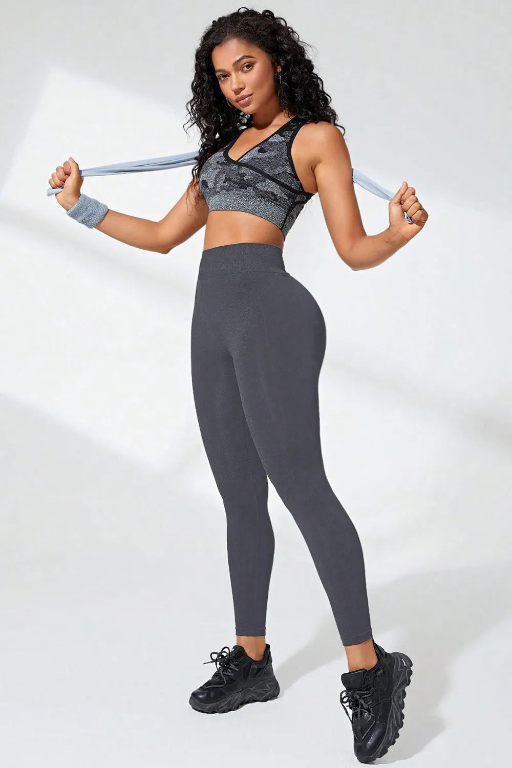 High Waist Active Leggings - Premium Leggings from Trendsi - Just $29.04! Shop now at Handbags Specialist Headquarter