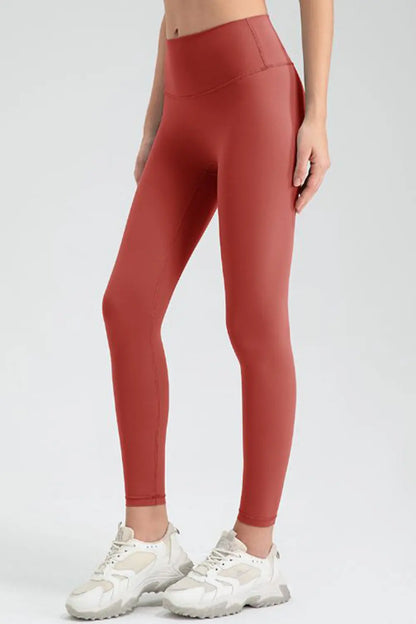 Wide Waistband Sport Leggings - Premium Leggings from Trendsi - Just $50.91! Shop now at Handbags Specialist Headquarter