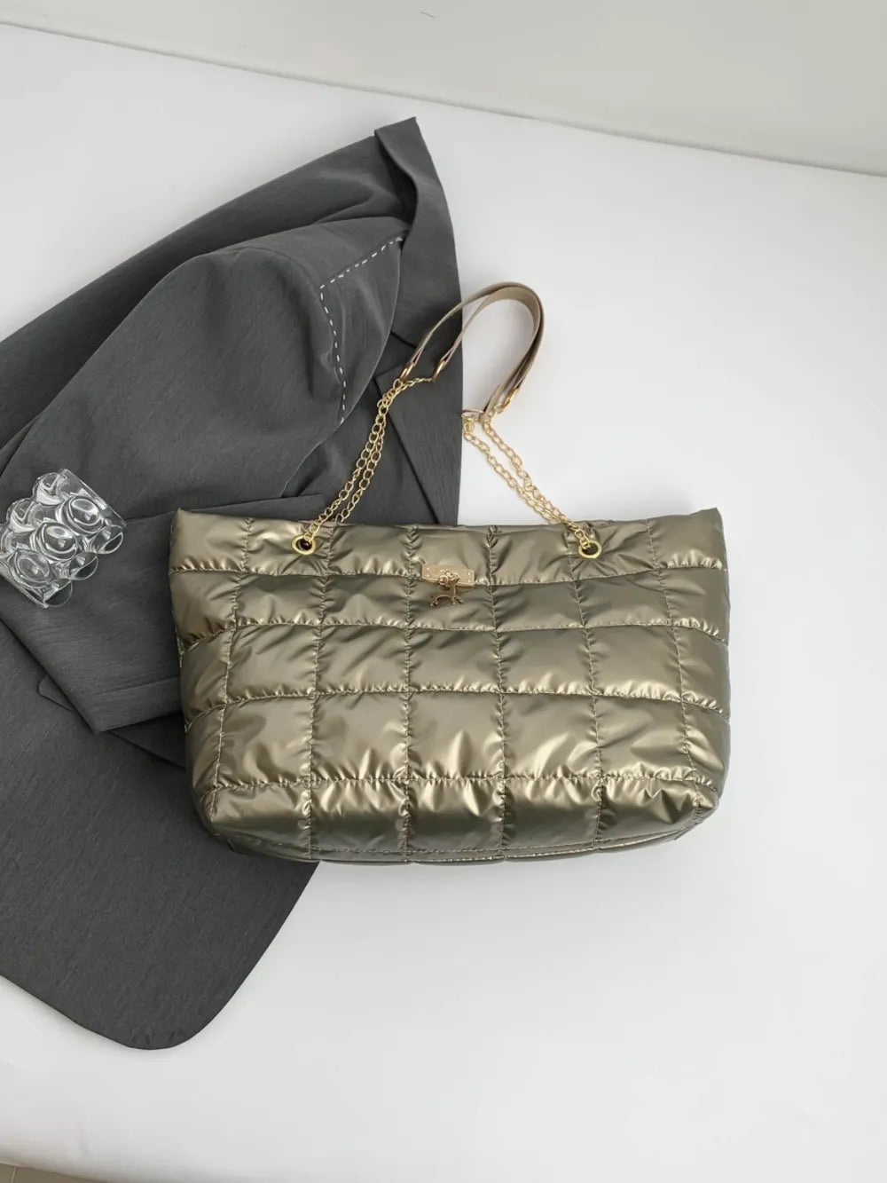 Bubble Texture Tote Bag - Premium Tote Bag from Trendsi - Just $39.99! Shop now at Handbags Specialist Headquarter