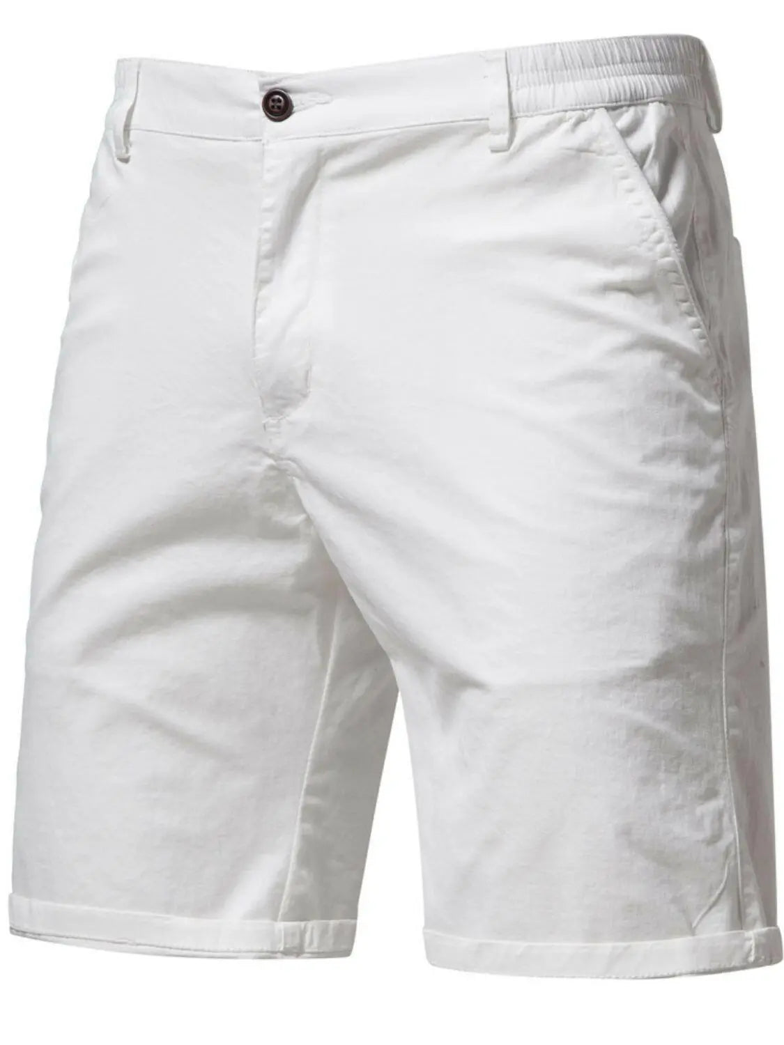 Men's Elastic Waist Shorts with Pockets.