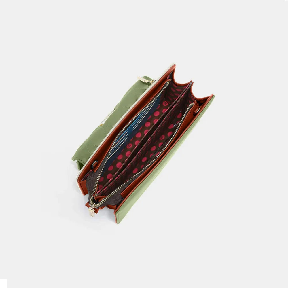 Nicole Lee USA Color Block Crossbody Bag - Premium Crossbody Bag from Trendsi - Just $41.99! Shop now at Handbags Specialist Headquarter