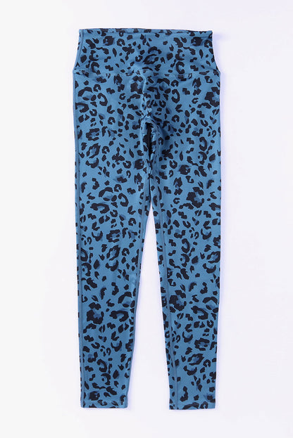 Leopard Print Wide Waistband Leggings - Premium Leggings from Trendsi - Just $43.71! Shop now at Handbags Specialist Headquarter
