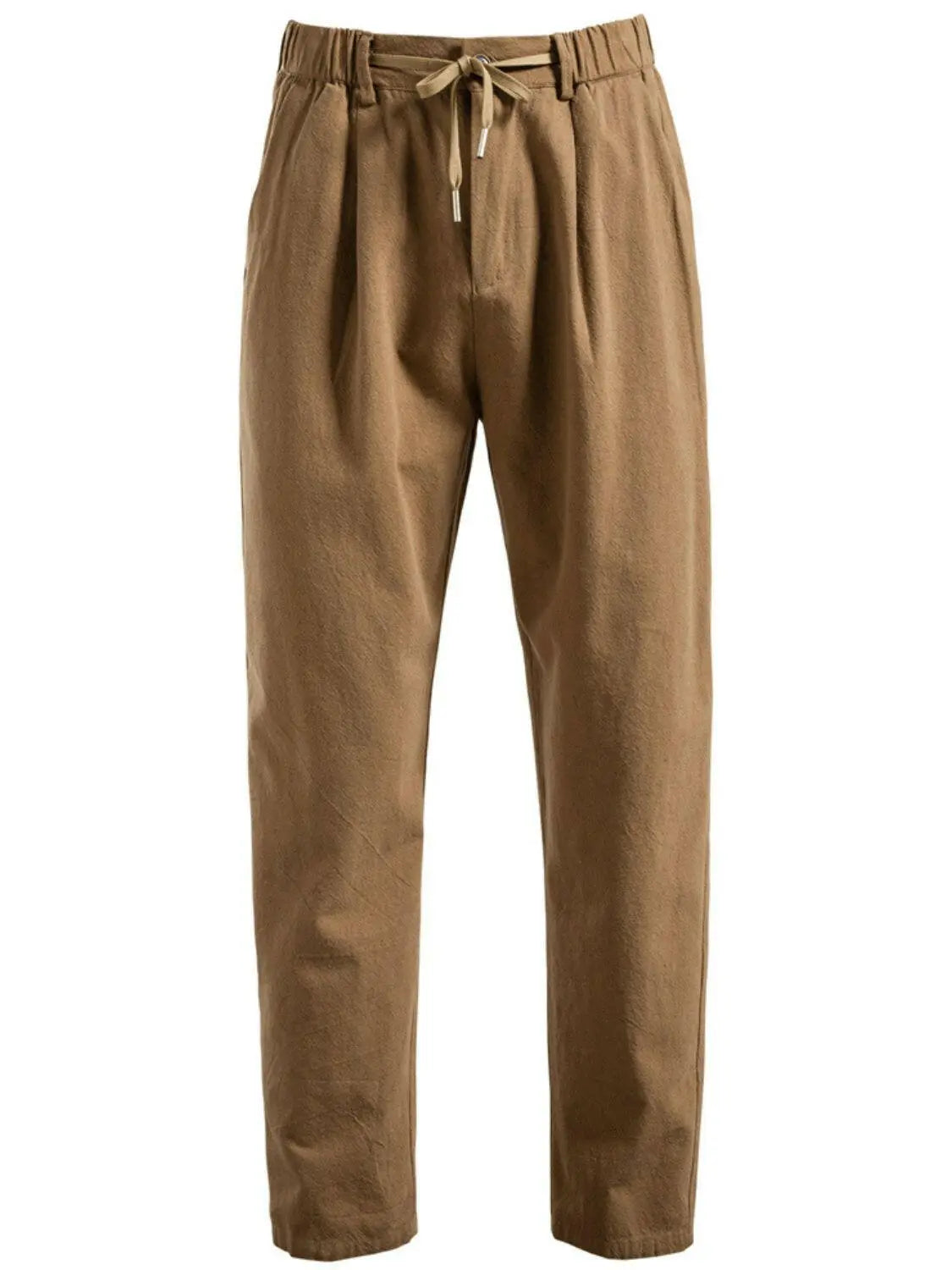 Men's Drawstring Straight Pants.