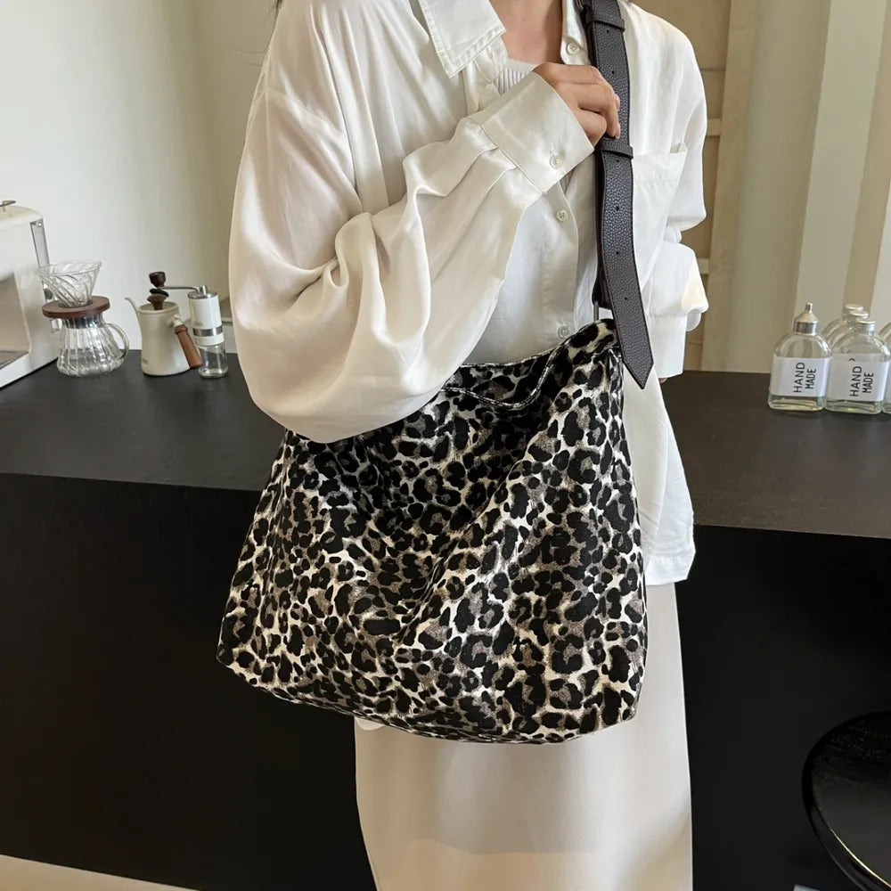 Leopard Adjustable Strap Tote Bag - Premium Tote Bag from Trendsi - Just $36.99! Shop now at Handbags Specialist Headquarter