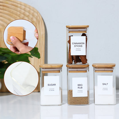 24pc SpiceSaver Glass Jars - 240ml