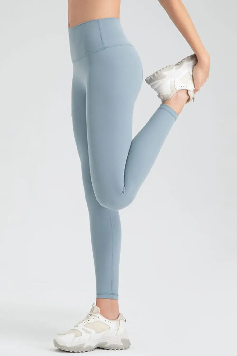 Wide Waistband Sport Leggings - Premium Leggings from Trendsi - Just $50.91! Shop now at Handbags Specialist Headquarter