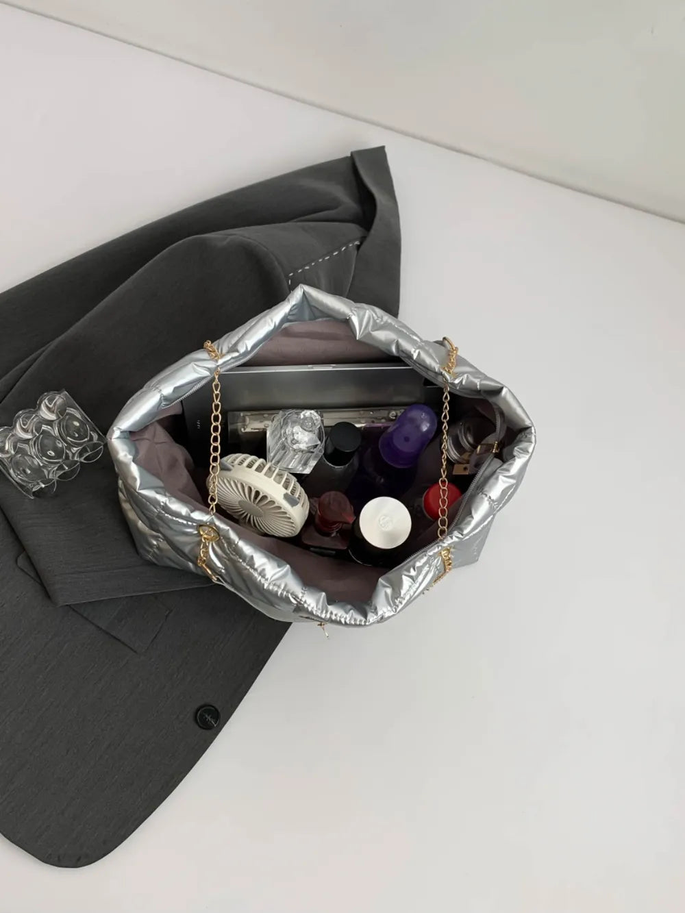 Bubble Texture Tote Bag - Premium Tote Bag from Trendsi - Just $39.99! Shop now at Handbags Specialist Headquarter