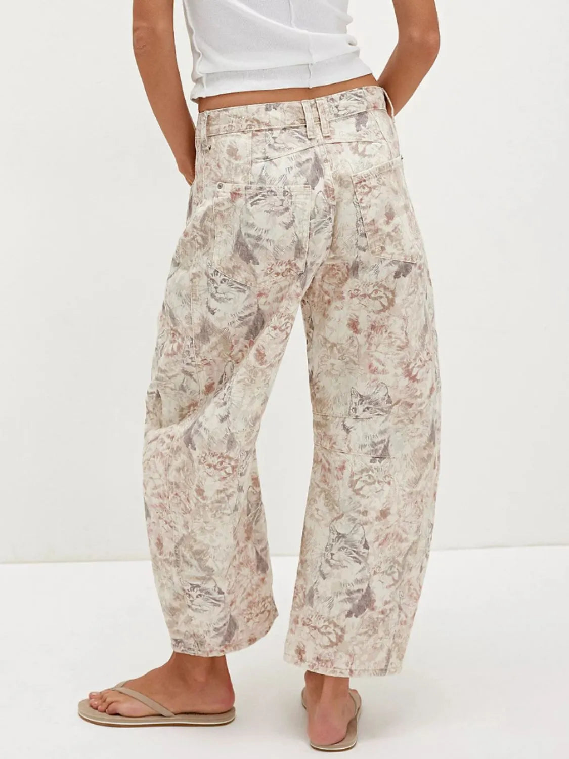 Printed Wide Leg Jeans - Premium Women / Jeans & Denim from Trendsi - Just $48.56! Shop now at Handbags Specialist Headquarter