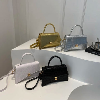 Solid Color PU Leather Handbag - Premium handbags from Trendsi - Just $21.99! Shop now at Handbags Specialist Headquarter