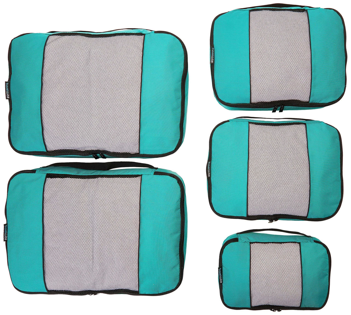 TravelWise Weekender Packing Cube Set - Silver 5-Piece