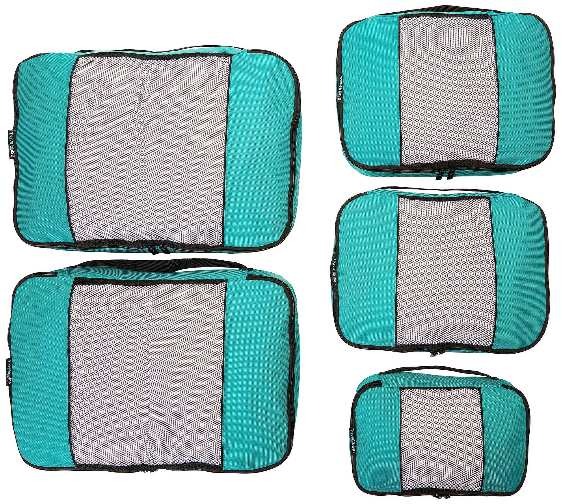 TravelWise Weekender Packing Cube Set - Silver 5-Piece