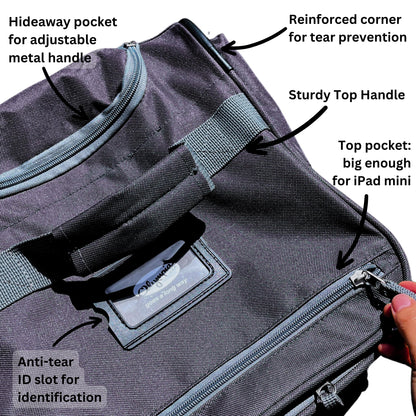 Olympia 22 Max Wheeled Duffel: 8-Pocket Water-Resist