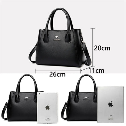 2 Layers Leather Luxury Handbags Women Bags Designer Handbags High Quality Small Casual Tote Bags For Women Shoulder Bag Winter - Premium  from eprolo - Just $71.32! Shop now at Handbags Specialist Headquarter