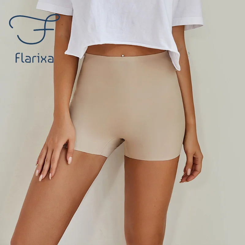 Flarixa Safety Pants High Waist Women's Shorts Under The Skirt Ice Silk Seamless Panties Breathable Boxer Briefs Cycling Shorts - Premium Bottoms from Flarixa Official Store - Just $14.99! Shop now at Handbags Specialist Headquarter