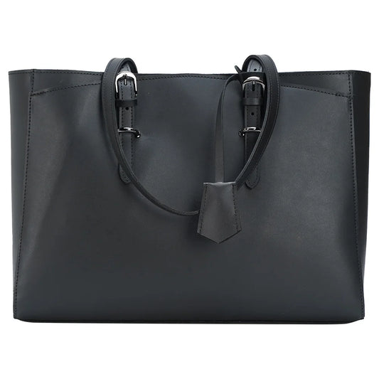 High Quality Fashion Design Unisex Black Napa Full Grain Leather Shoulder Bag Genuine Leather Tote Bag for Women Handbags - Premium Tote Bag from Handbags Specialist Headquarter - Just $106.99! Shop now at Handbags Specialist Headquarter