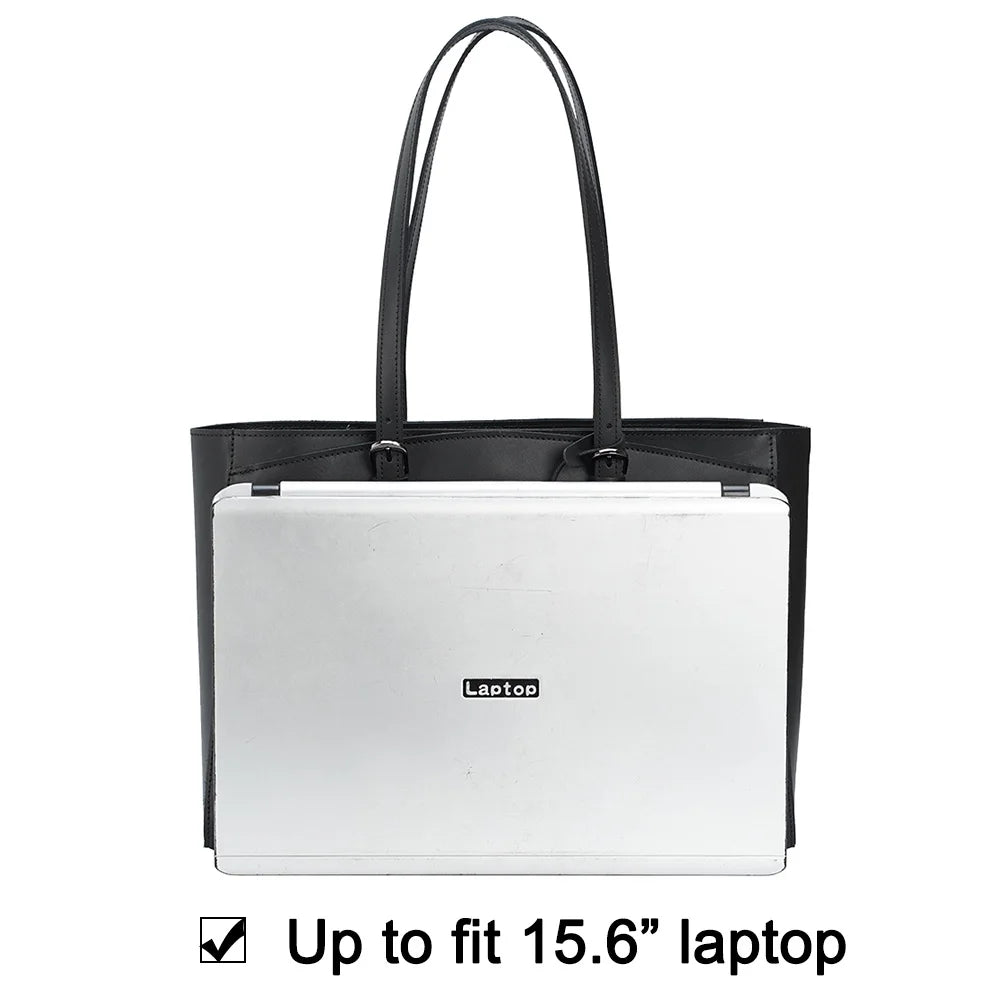 High Quality Fashion Design Unisex Black Napa Full Grain Leather Shoulder Bag Genuine Leather Tote Bag for Women Handbags - Premium Tote Bag from Handbags Specialist Headquarter - Just $106.99! Shop now at Handbags Specialist Headquarter