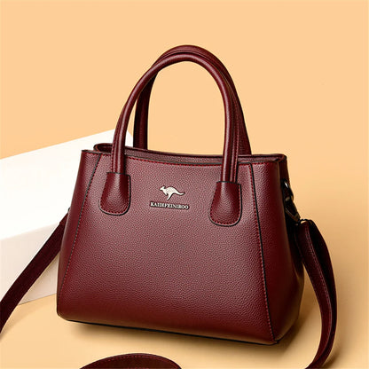 2 Layers Leather Luxury Handbags Women Bags Designer Handbags High Quality Small Casual Tote Bags For Women Shoulder Bag Winter - Premium  from eprolo - Just $71.32! Shop now at Handbags Specialist Headquarter