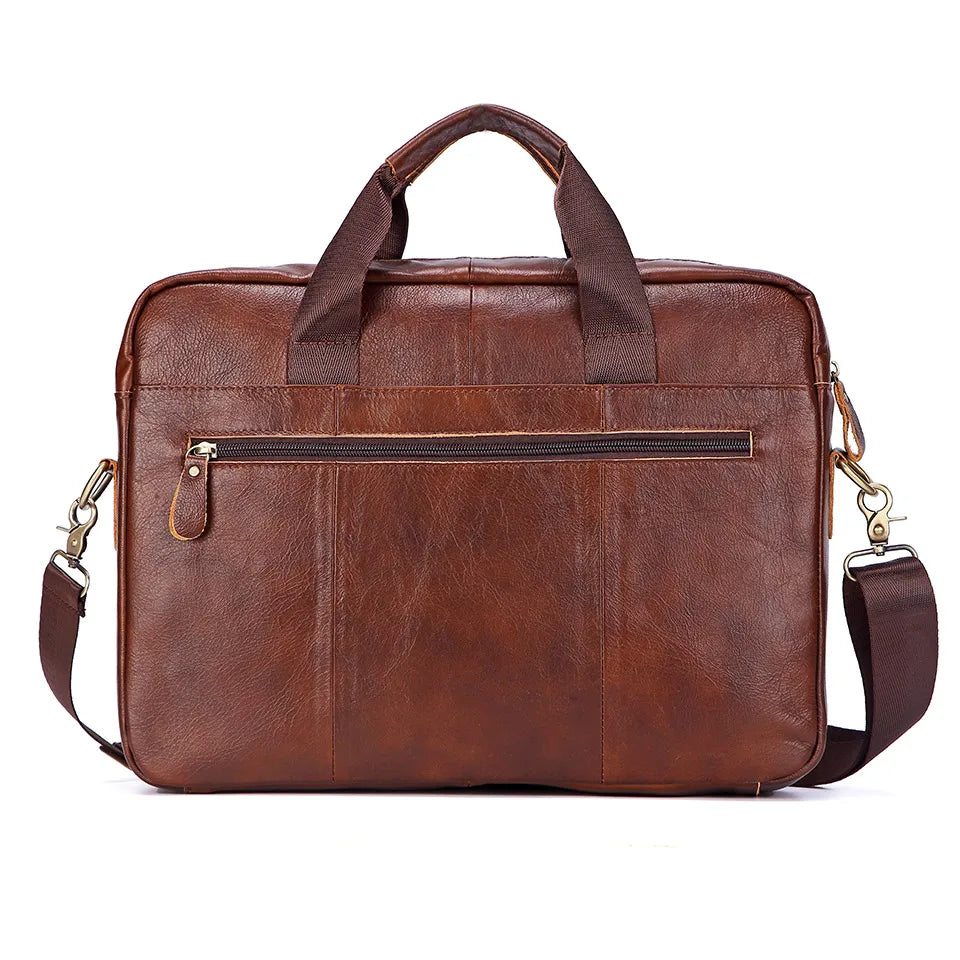 Men Genuine Leather Handbags Casual Leather Laptop Bags Male Business Travel Messenger Bags Men's Crossbody Shoulder Bag - Premium  from LACHIOUR Store - Just $169.99! Shop now at Handbags Specialist Headquarter