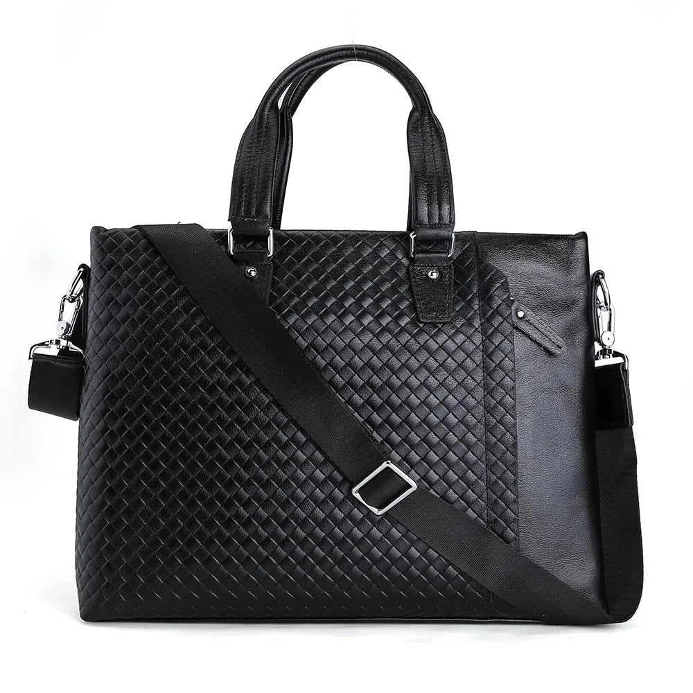 Leather Handbag Business Office Briefcase Genuine Leather Laptop Bag for Men - Premium Handbags from Handbags Specialist Headquarter - Just $102.99! Shop now at Handbags Specialist Headquarter