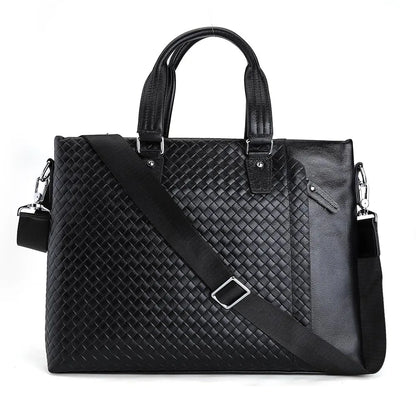 Leather Handbag Business Office Briefcase Genuine Leather Laptop Bag for Men - Premium Handbags from Handbags Specialist Headquarter - Just $102.99! Shop now at Handbags Specialist Headquarter