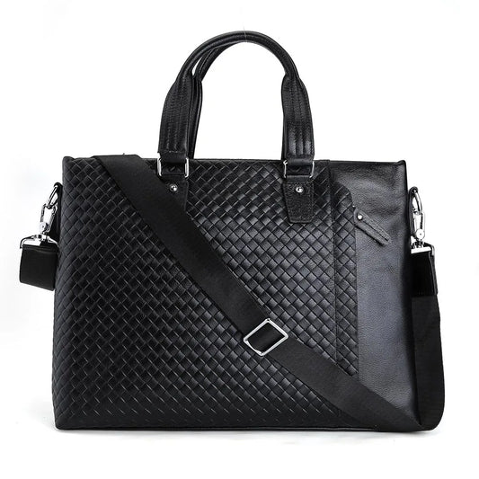Leather Handbag Business Office Briefcase Genuine Leather Laptop Bag for Men - Premium Handbags from Handbags Specialist Headquarter - Just $102.99! Shop now at Handbags Specialist Headquarter