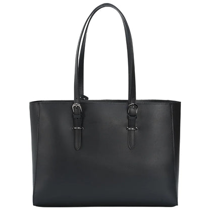 High Quality Fashion Design Unisex Black Napa Full Grain Leather Shoulder Bag Genuine Leather Tote Bag for Women Handbags - Premium Tote Bag from Handbags Specialist Headquarter - Just $106.99! Shop now at Handbags Specialist Headquarter