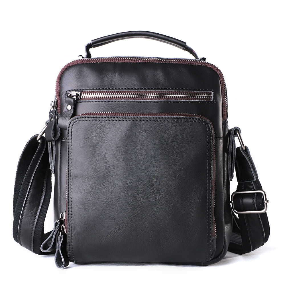 JOYIR New Genuine Leather Men Vintage Handbags Small Flap Men's Shoulder Bag Casual Office Messenger Bags Fashion Crossbody Bag - Premium  from eprolo - Just $73.46! Shop now at Handbags Specialist Headquarter