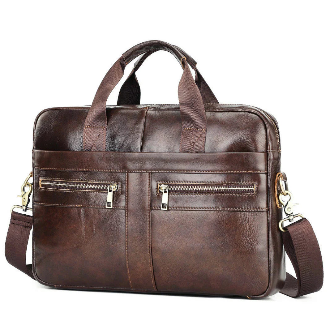 Men Genuine Leather Handbags Casual Leather Laptop Bags Male Business Travel Messenger Bags Men's Crossbody Shoulder Bag - Premium  from LACHIOUR Store - Just $169.99! Shop now at Handbags Specialist Headquarter