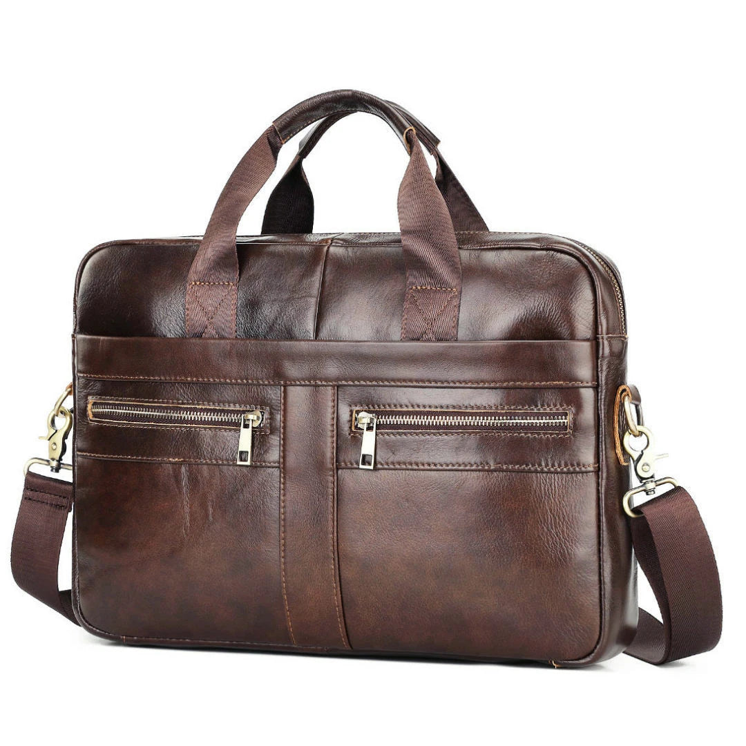 Men Genuine Leather Handbags Casual Leather Laptop Bags Male Business Travel Messenger Bags Men's Crossbody Shoulder Bag - Premium  from LACHIOUR Store - Just $169.99! Shop now at Handbags Specialist Headquarter