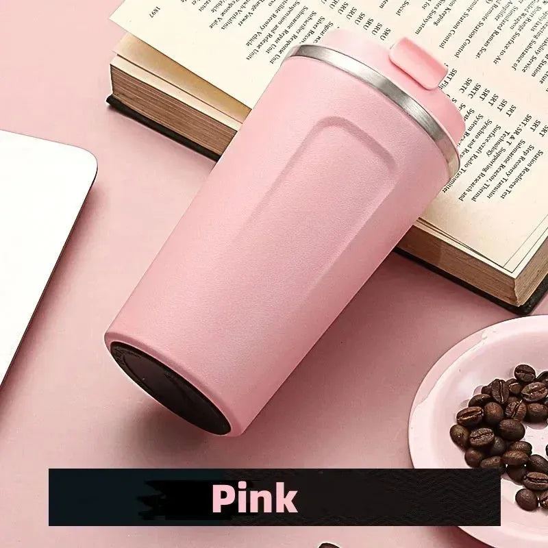 380/510ML Travel Stainless Steel Coffee Cup Thermal Mug Leak-Proof Thermos Bottle Tea Coffee Mug Vacuum Flask Insulated Cups Hot - Premium Water Bottles from Stone's Store - Just $22.99! Shop now at Handbags Specialist Headquarter