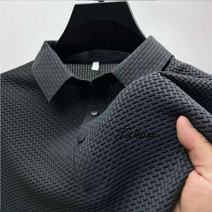 High Quality Summer Men's Ice Silk Polo Shirt New Short Sleeve Tops T-Shirt Polo Shirt Men's Fashion Casual Golf Clothing - Premium Men's Polo Shirt from Handbags Specialist Headquarter - Just $34.95! Shop now at Handbags Specialist Headquarter