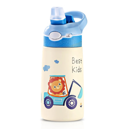 400ML Kids Water Bottle Cartoon Animal Children's Cup With Straw Stainless Steel Vacuum Flacks Thermos Bottle Thermal Mug Cups - Premium Water Bottles from eprolo - Just $28.75! Shop now at Handbags Specialist Headquarter