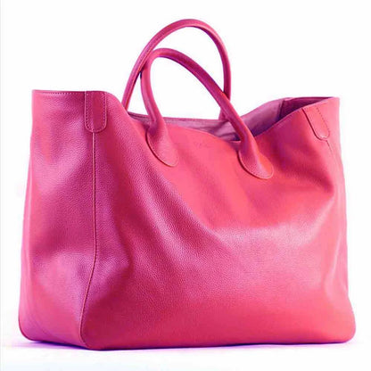 Oversized 41cm Big Women Tote Bag 100% Natural Leather Top Cow Hide Leather Handbag Luxury Lady Travel Bag Daily New - Premium Luggage Travel Bags from eprolo - Just $162.13! Shop now at Handbags Specialist Headquarter