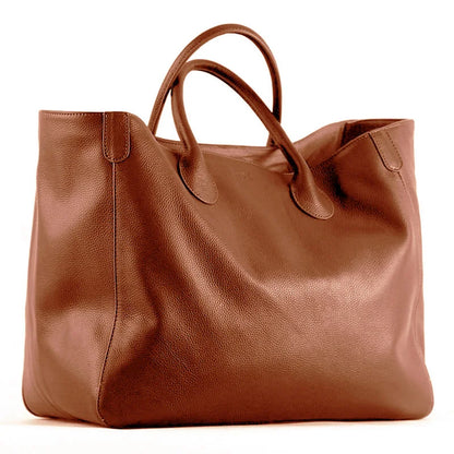 Oversized 41cm Big Women Tote Bag 100% Natural Leather Top Cow Hide Leather Handbag Luxury Lady Travel Bag Daily New - Premium Luggage Travel Bags from eprolo - Just $162.13! Shop now at Handbags Specialist Headquarter