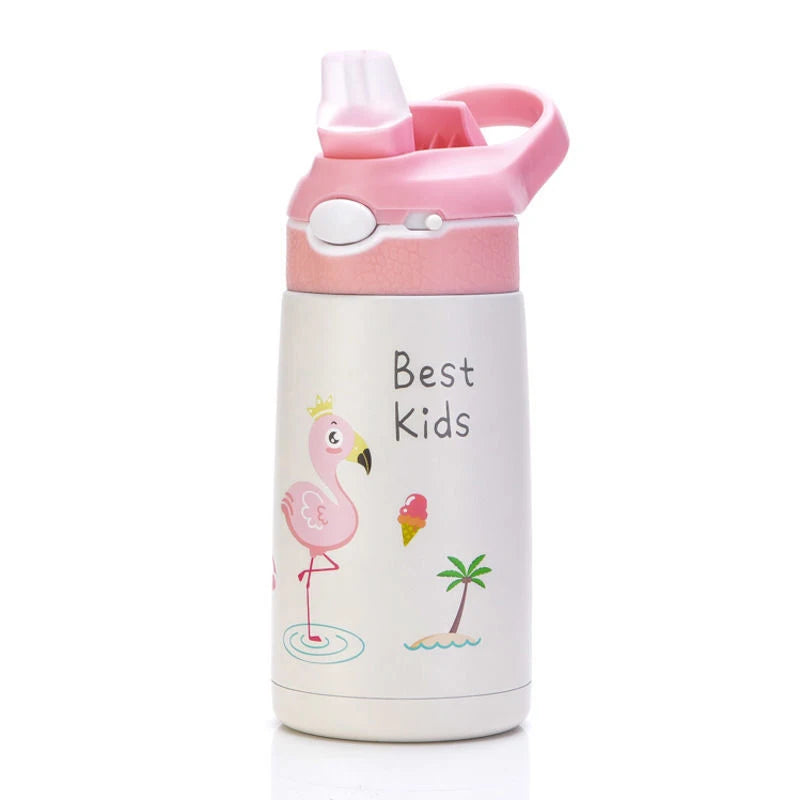 400ML Kids Water Bottle Cartoon Animal Children's Cup With Straw Stainless Steel Vacuum Flacks Thermos Bottle Thermal Mug Cups - Premium Water Bottles from eprolo - Just $28.75! Shop now at Handbags Specialist Headquarter